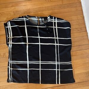 MARELLA Art 364 black and white windowpane top